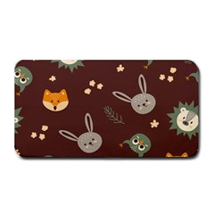 Rabbits, Owls And Cute Little Porcupines  Medium Bar Mat by ConteMonfreyShop