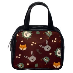 Rabbits, Owls And Cute Little Porcupines  Classic Handbag (one Side) by ConteMonfreyShop