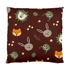 Rabbits, Owls And Cute Little Porcupines  Standard Cushion Case (two Sides) by ConteMonfreyShop