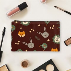 Rabbits, Owls And Cute Little Porcupines  Cosmetic Bag (medium) by ConteMonfreyShop