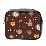 Rabbits, Owls And Cute Little Porcupines  Mini Toiletries Bag (Two Sides) Front