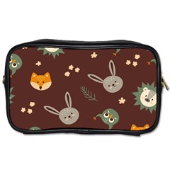 Rabbits, Owls And Cute Little Porcupines  Toiletries Bag (one Side) by ConteMonfreyShop