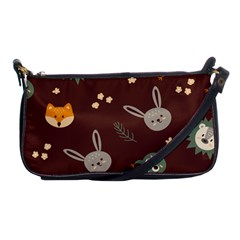 Rabbits, Owls And Cute Little Porcupines  Shoulder Clutch Bag by ConteMonfreyShop