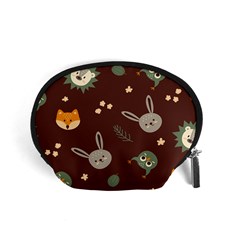 Rabbits, Owls And Cute Little Porcupines  Accessory Pouch (small) by ConteMonfreyShop