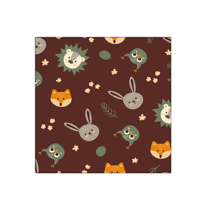 Rabbits, Owls And Cute Little Porcupines  Satin Bandana Scarf 22  x 22 