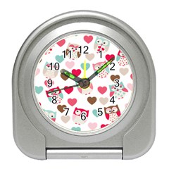 Lovely Owls Travel Alarm Clock by ConteMonfreyShop