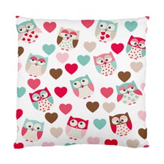 Lovely Owls Standard Cushion Case (one Side) by ConteMonfreyShop