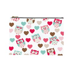 Lovely Owls Cosmetic Bag (large) by ConteMonfreyShop