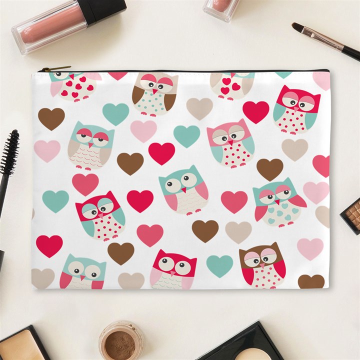 Lovely Owls Cosmetic Bag (XL)