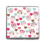 Lovely Owls Memory Card Reader (Square 5 Slot) Front