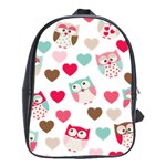 Lovely Owls School Bag (XL) Front