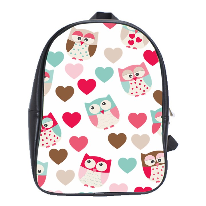 Lovely Owls School Bag (XL)