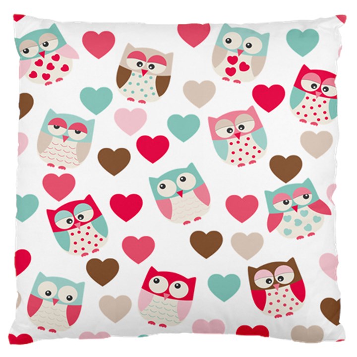 Lovely Owls Standard Flano Cushion Case (One Side)