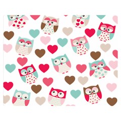 Lovely Owls Double Sided Flano Blanket (medium) by ConteMonfreyShop