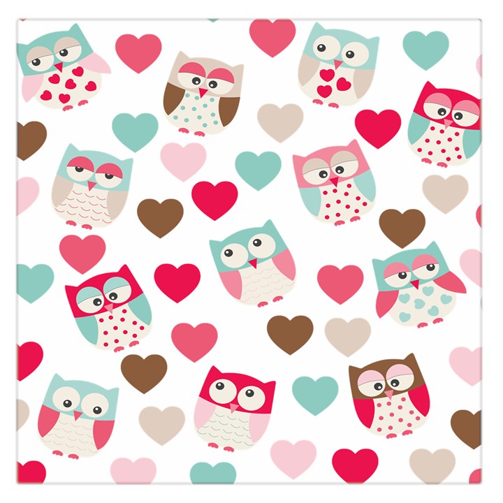 Lovely Owls Square Satin Scarf (36  x 36 )