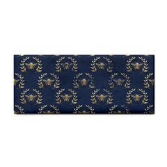 Blue Golden Bee   Hand Towel