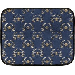 Blue Golden Bee   Fleece Blanket (mini)