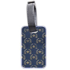 Blue Golden Bee   Luggage Tag (two Sides)