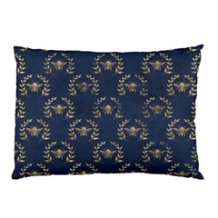 Blue Golden Bee   Pillow Case (two Sides) by ConteMonfreyShop