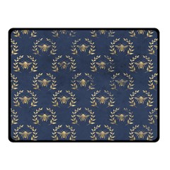 Blue Golden Bee   Double Sided Fleece Blanket (small) by ConteMonfreyShop