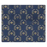 Blue Golden Bee   Double Sided Flano Blanket (Small) 50 x40  Blanket Front