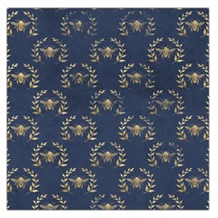 Blue Golden Bee   Square Satin Scarf (36  X 36 )