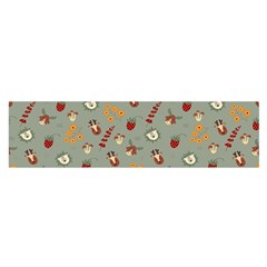 Wild Forest Friends  Oblong Satin Scarf (16  X 60 ) by ConteMonfreyShop