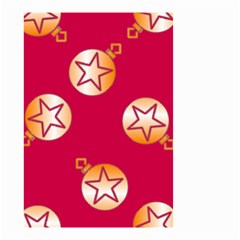 Orange Ornaments With Stars Pink Small Garden Flag (two Sides)