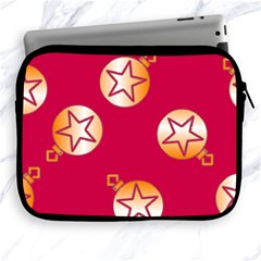 Orange Ornaments With Stars Pink Apple Ipad 2/3/4 Zipper Cases by TetiBright