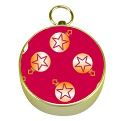 Orange Ornaments With Stars Pink Gold Compasses