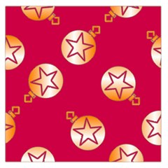 Orange Ornaments With Stars Pink Square Satin Scarf (36  X 36 )