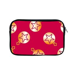 Orange Ornaments With Stars Pink Apple Macbook Pro 13  Zipper Case by TetiBright