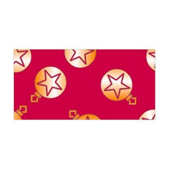 Orange Ornaments With Stars Pink Yoga Headband by TetiBright