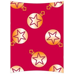 Orange Ornaments With Stars Pink Back Support Cushion