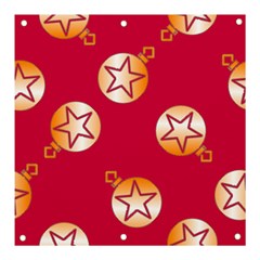 Orange Ornaments With Stars Pink Banner And Sign 3  X 3  by TetiBright