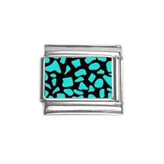 Cow Background Neon Blue Black Italian Charm (9mm) by ConteMonfreyShop