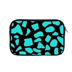 Cow Background Neon Blue Black Apple Macbook Pro 13  Zipper Case by ConteMonfreyShop