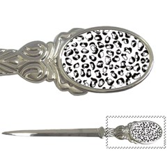 Black And White Leopard Print Jaguar Dots Letter Opener by ConteMonfreyShop