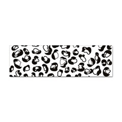 Black And White Leopard Print Jaguar Dots Sticker (bumper) by ConteMonfreyShop