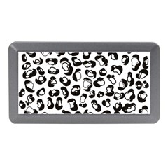 Black And White Leopard Print Jaguar Dots Memory Card Reader (mini) by ConteMonfreyShop