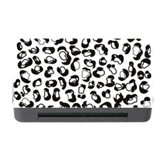 Black And White Leopard Print Jaguar Dots Memory Card Reader With Cf by ConteMonfreyShop