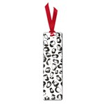 Black And White Leopard Print Jaguar Dots Small Book Mark Front