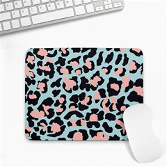 Blue And Pink Jaguar Dots Leopard Small Mousepad by ConteMonfreyShop