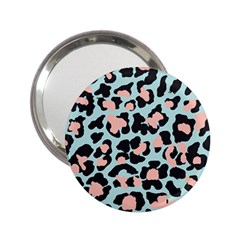 Blue And Pink Jaguar Dots Leopard 2 25  Handbag Mirror by ConteMonfreyShop