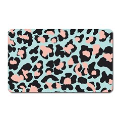 Blue And Pink Jaguar Dots Leopard Magnet (rectangular) by ConteMonfreyShop