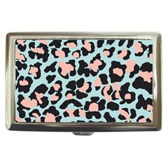 Blue And Pink Jaguar Dots Leopard Cigarette Money Case by ConteMonfreyShop