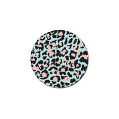 Blue And Pink Jaguar Dots Leopard Golf Ball Marker by ConteMonfreyShop