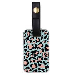 Blue And Pink Jaguar Dots Leopard Luggage Tag (one Side) by ConteMonfreyShop