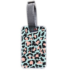 Blue And Pink Jaguar Dots Leopard Luggage Tag (two Sides) by ConteMonfreyShop