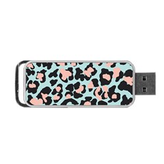 Blue And Pink Jaguar Dots Leopard Portable Usb Flash (one Side) by ConteMonfreyShop